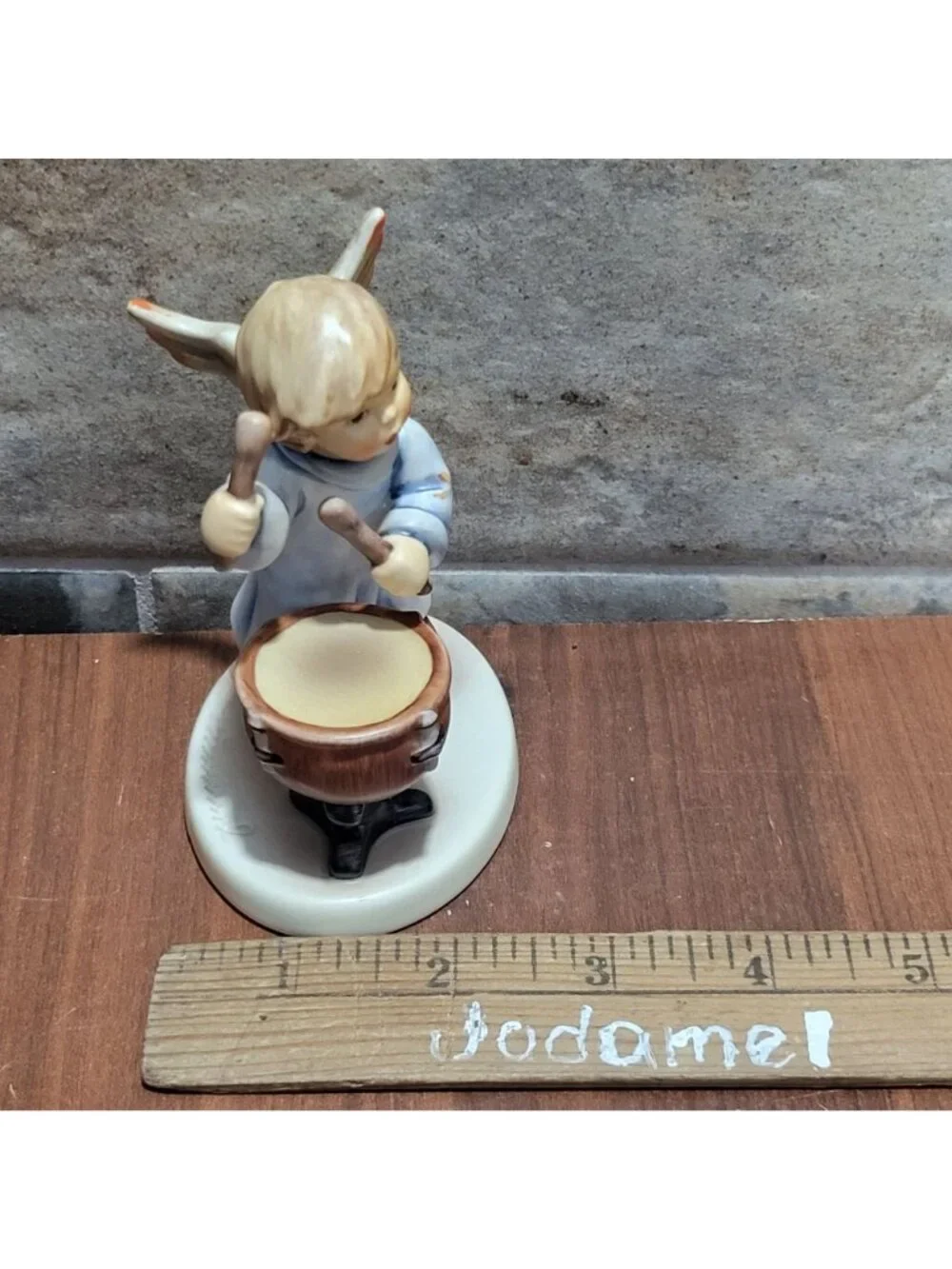 Goebel Hummel Divine Drummer Angel Figurine 2096M TMK8 First Issue 2001 Germany